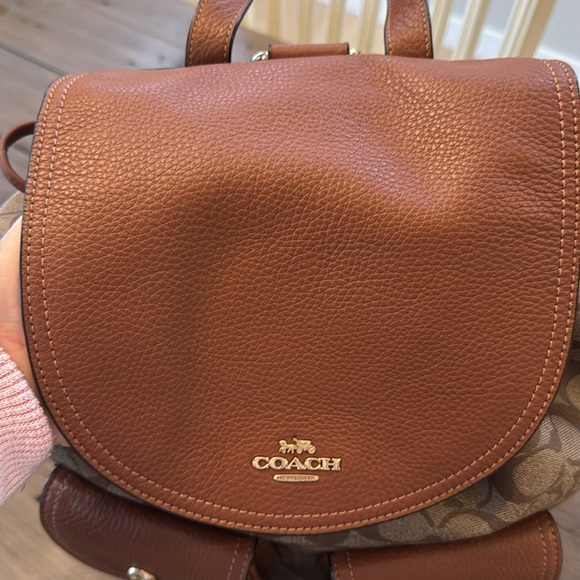 Coach Pennie Backpack in signature canvas. - Picture 2 of 10